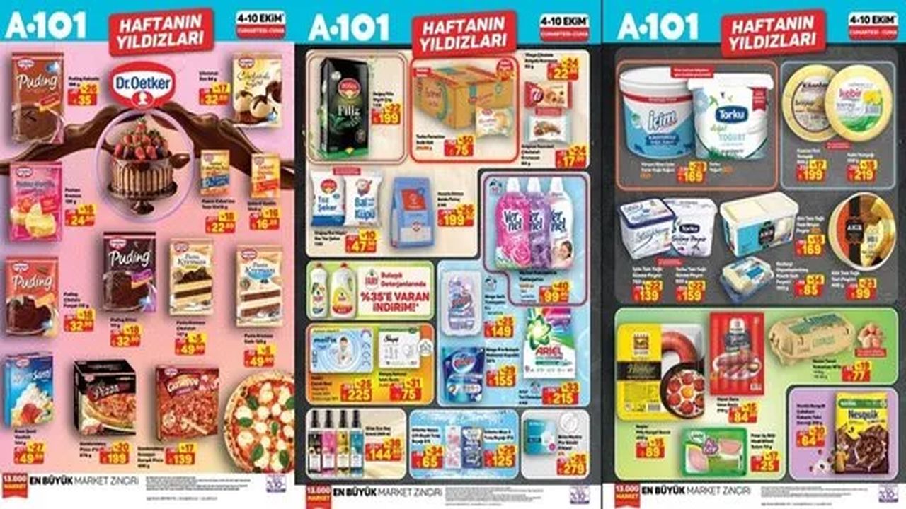 A101 4 – 10 Ekim 2025 Haftanın Yıldızları kataloğu: İndirim listesi açıklandı!