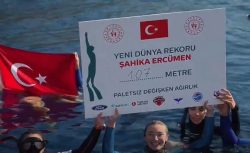 Safiport’un desteğiyle dünya rekoru kıran milli sporcu, “Gazze nefes alsın” mesajıyla yürekleri titretti